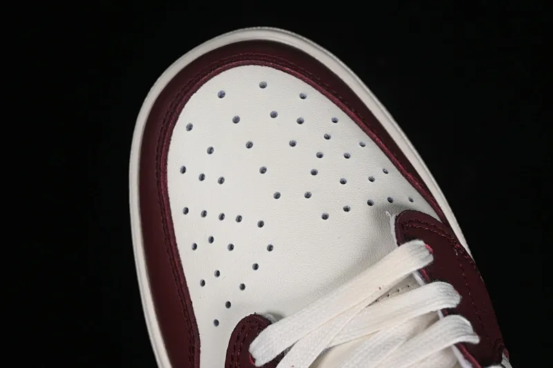 All categories Air Jordan Jordan series basketball shoes Air Jordan 1 Low Travis Scott x Fragment Design x Jordan Air Jordan 1 Low OG SP AJ1 Joe 1LV joint wine red print low-top cultural casual sneakers LX1988-400